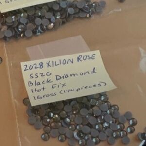 For @luxeeternel • Swarovski • Black Diamond 2028 XILION Rose Hotfix Rhinestones
